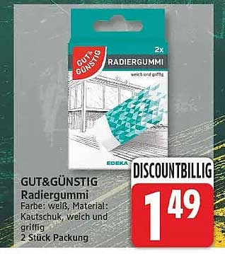 GUT & GÜNSTIG Radiergummi