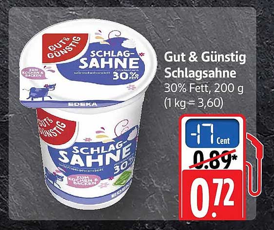 Gut & Günstig Schlagsahne