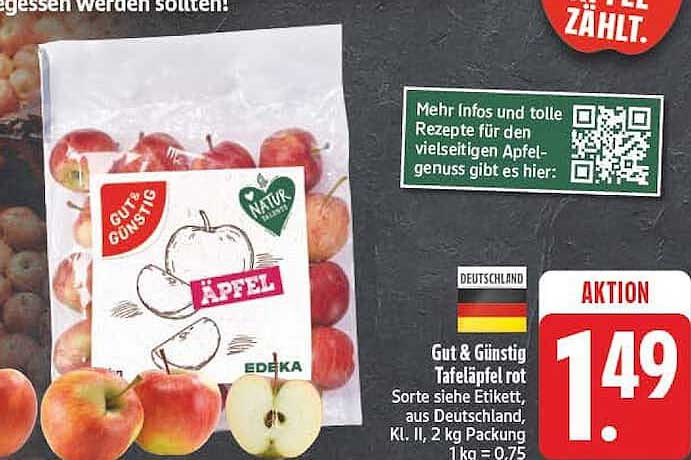 Gut & Günstig Tafeläpfel rot