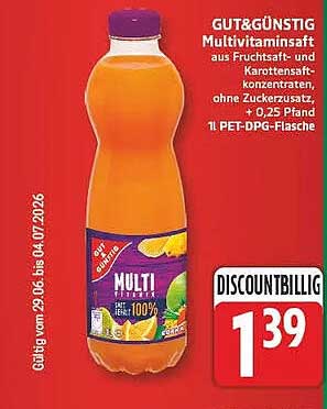 GUT&GÜNSTIG Multivitaminsaft