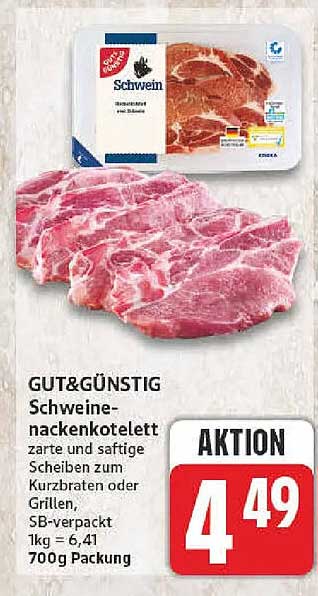 GUT&GÜNSTIG Schweine-nackenkotelett