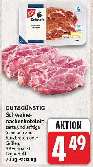 GUT&GÜNSTIG Schweinenackensteak