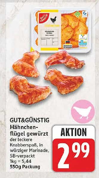 Hähnchen-flügel gewürzt