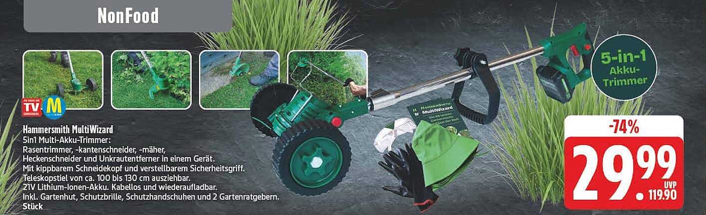 Hammersmith MultiWizard 5in1 Multi-Akku-Trimmer