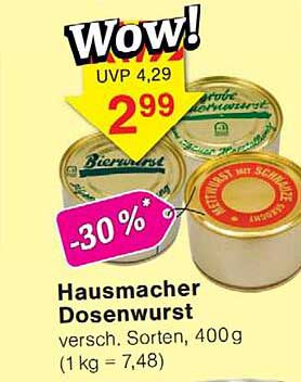 Hausmacher Dosenwurst