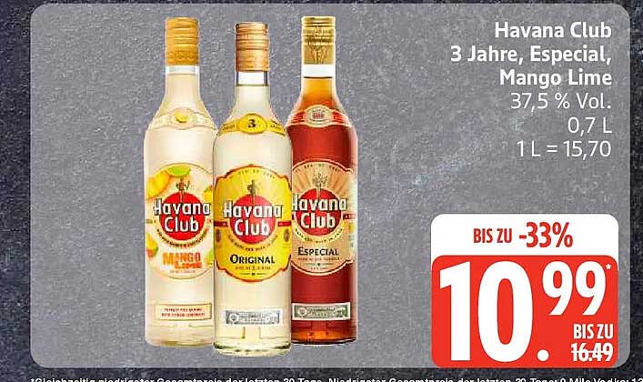 Havana Club 3 Jahre, Especial, Mango Lime