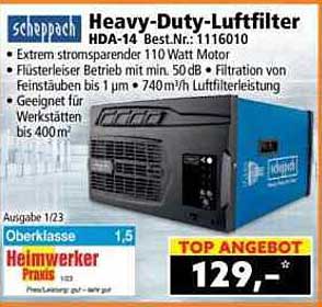 Heavy-Duty-Luftfilter HDA-14 Best.Nr.: 1116010