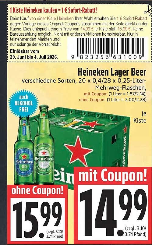 Heineken Lager Beer