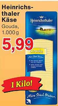 Heinrichsthaler Käse Gouda, 1.000 g