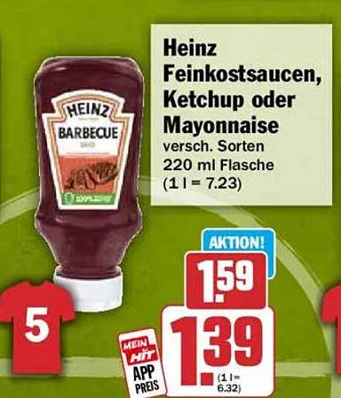 Heinz Feinkostsaucen, Ketchup oder Mayonnaise