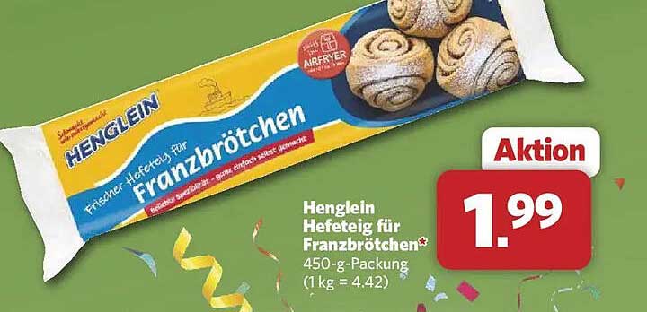 Henglein Hefeteig für Franzbrötchen