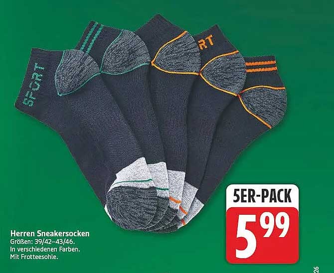 Herren Sneakersocken