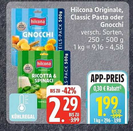 Hilcona Originale, Classic Pasta oder Gnocchi