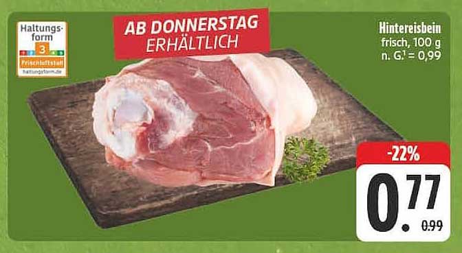 Hintereisbein frisch, 100 g
