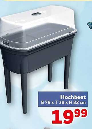Hochbeet B 78 x T 38 x H 82 cm