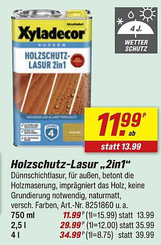 Holzschutz-Lasur „2in1“