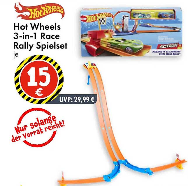 Hot Wheels 3-in-1 Race Rally Spielset