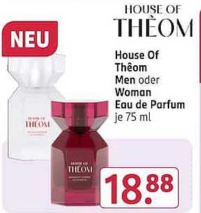 House Of Théom Men oder Woman Eau de Parfum je 75 ml