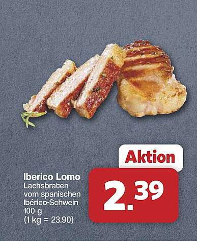 Iberico Lomo Lachsbraten vom spanischen Ibérico-Schwein