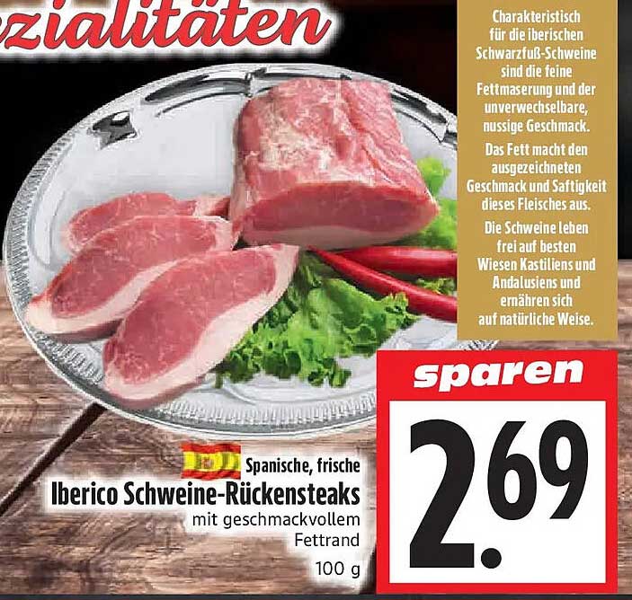 Iberico Schweine-Rückensteaks