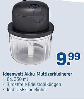 Ideenwelt Akku-Multizerkleinerer