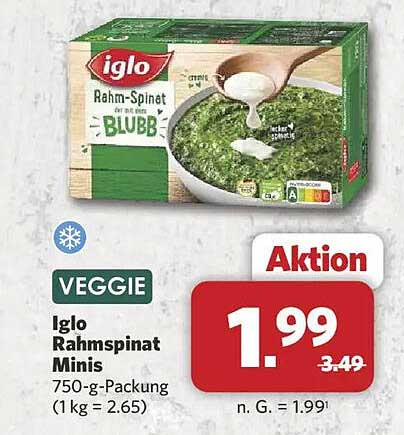 Iglo Rahmspinat Minis