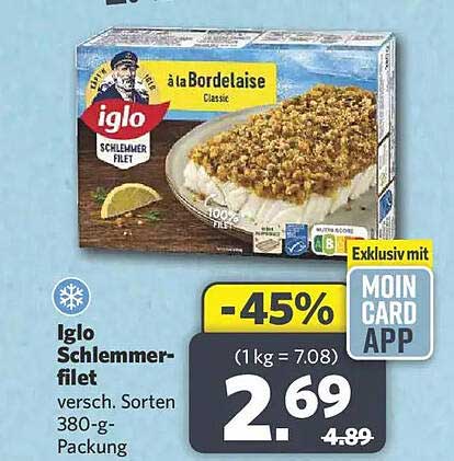 Iglo Schlemmerfilet versch. Sorten 380-g-Packung