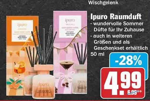 ipuro Raumduft - wundervolle Sommer Düfte für Ihr Zuhause - auch in weiteren Größen und als Geschenkset erhältlich 50 ml