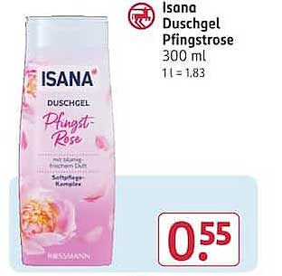 Isana Duschgel Pfingstrose 300 ml