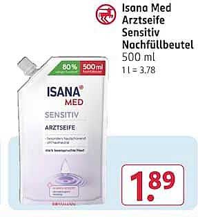 Isana Med Arznei Sensitiv Nachfüllbeutel 500 ml
