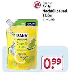 Isana Seife Nachfüllbeutel 1 Liter 1 l = 0.99