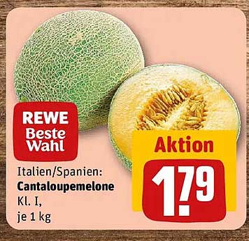 Italien/Spanien: Cantaloupemelone Kl. I, je 1 kg