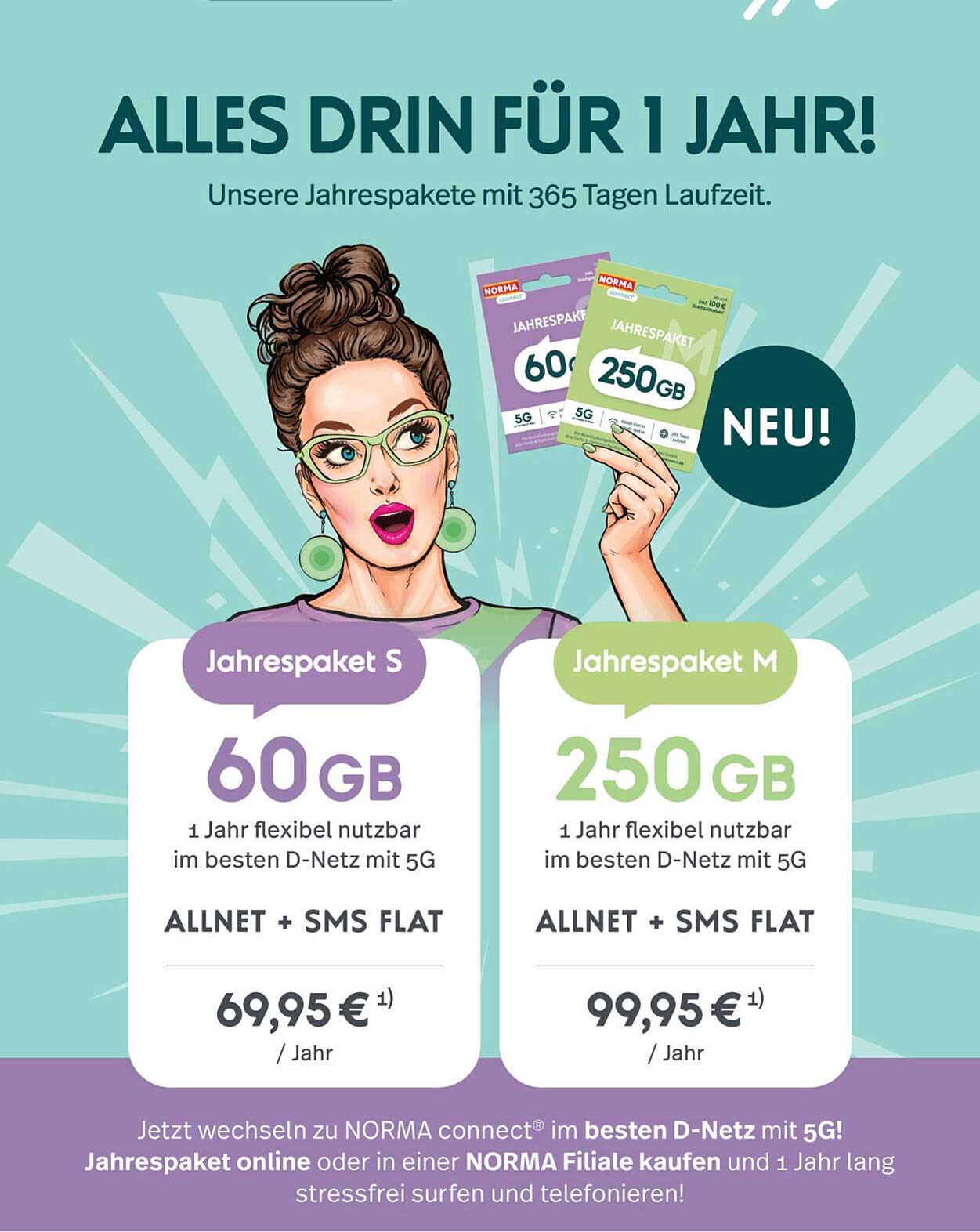 Jahrespaket S 60GB