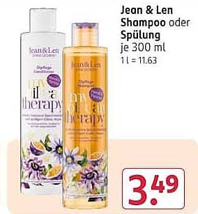 Jean & Len Shampoo oder Spülung je 300 ml