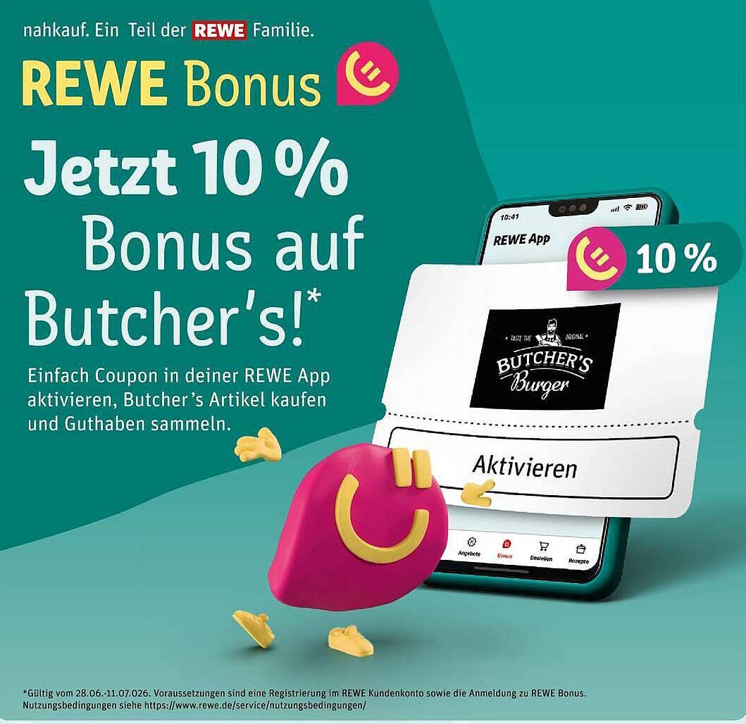Jetzt 10 % Bonus auf Butcher's!*