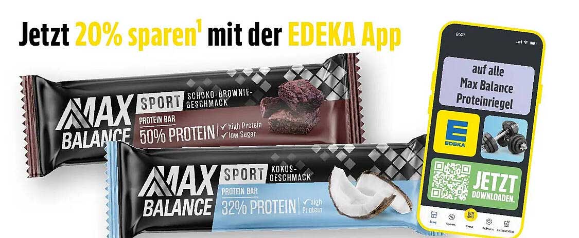 Jetzt 20% sparen¹ mit der EDEKA App