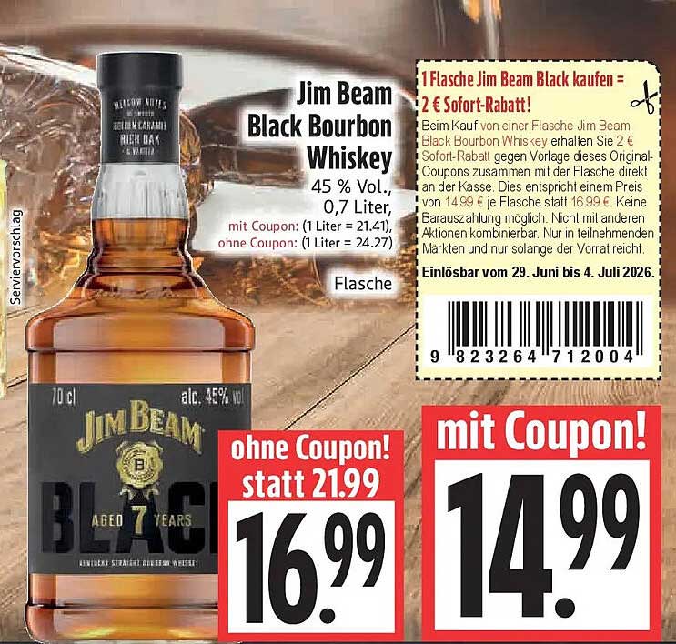 Jim Beam Black Bourbon Whiskey