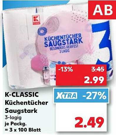K-CLASSIC Küchentücher Saugstark