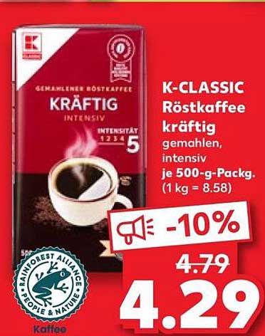K-CLASSIC Röstkaffee kräftig