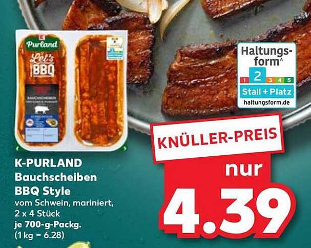 K-PURLAND Bauchscheiben BBQ Style