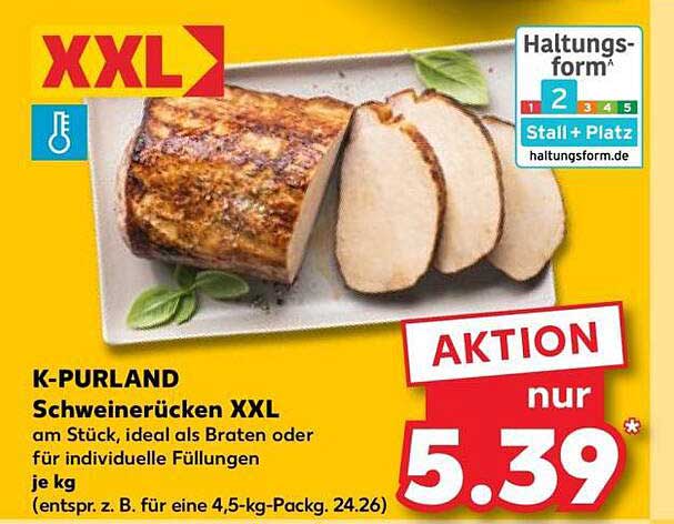 K-PURLAND Schweinerücken XXL