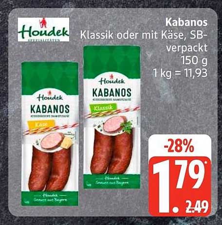 Kabanos Klassik oder mit Käse, SB-verpackt