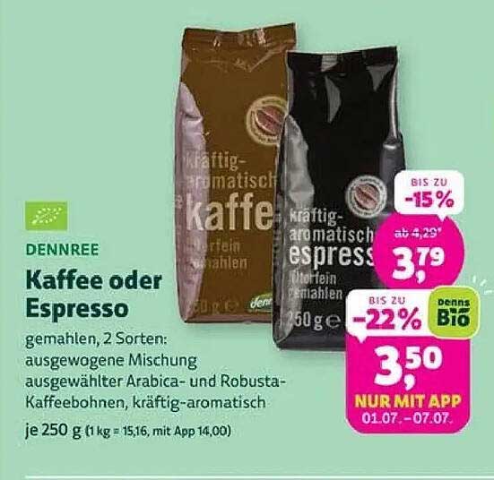 Kaffee oder Espresso