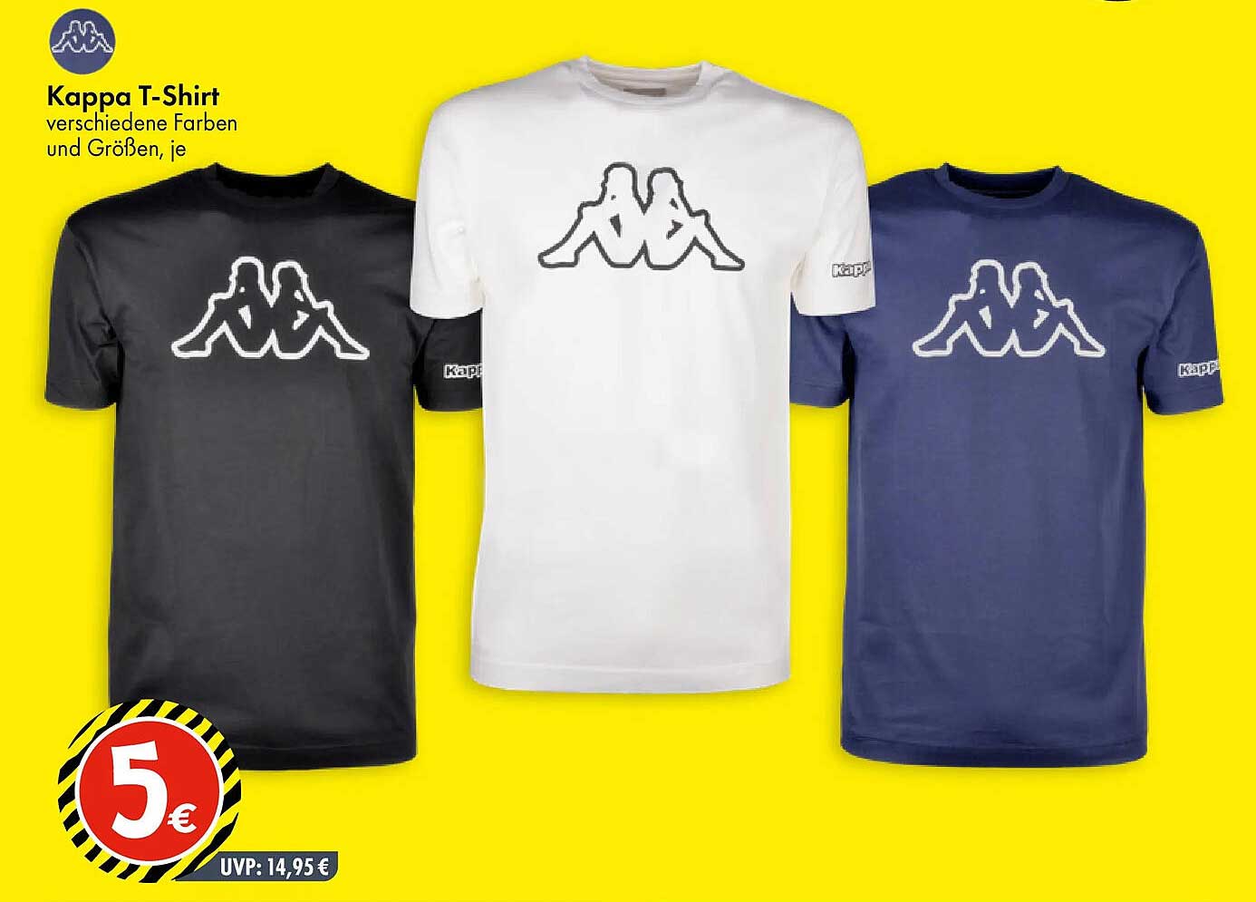Kappa T-Shirt verschiedene Farben und Größen, je