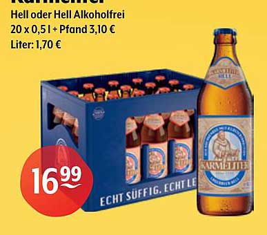 Karmeliten Hell oder Hell Alkoholfrei