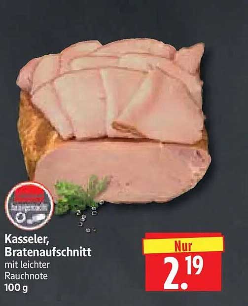 Kasseler, Bratenaufschnitt mit leichter Rauchnote 100 g