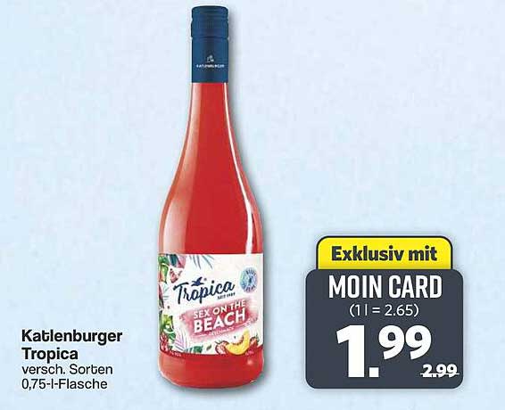 Katlenburger Tropica versch. Sorten 0,75-l-Flasche