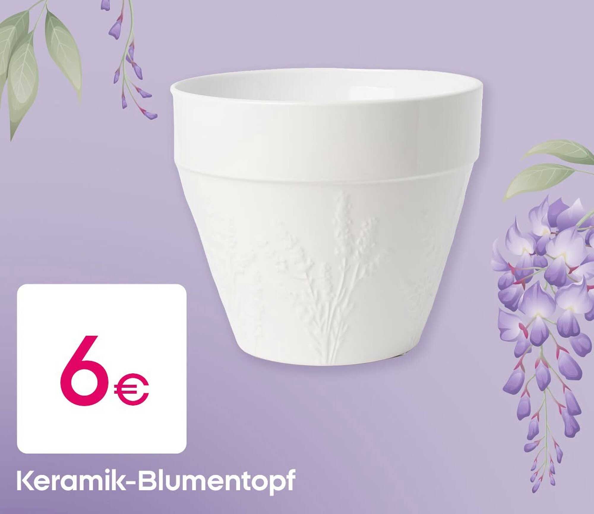 Keramik-Blumentopf