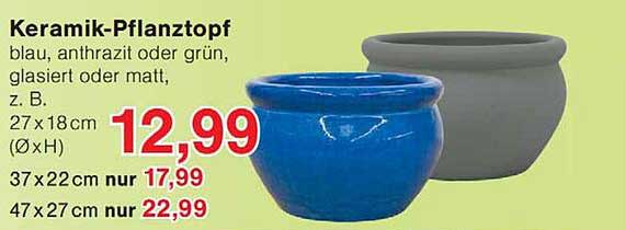 Keramik-Pflanztopf