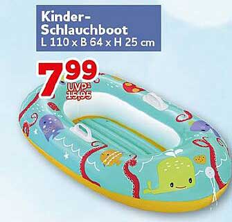 Kinder-Schlauchboot L 110 x B 64 x H 25 cm